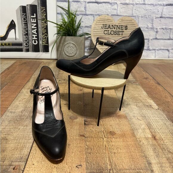 John Fluevog TeaPots Sencha Mary janes black leather size 10.5 - Picture 14 of 14